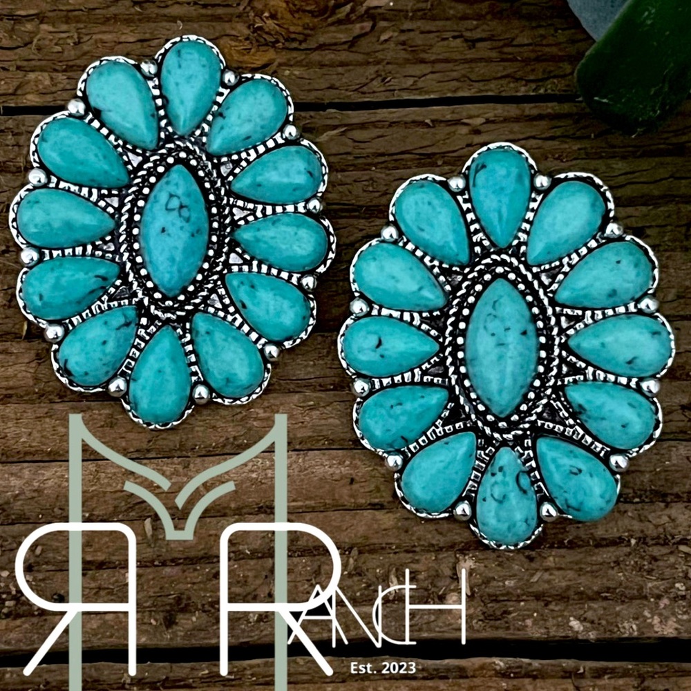 Jolie Turquoise Stud Earrings